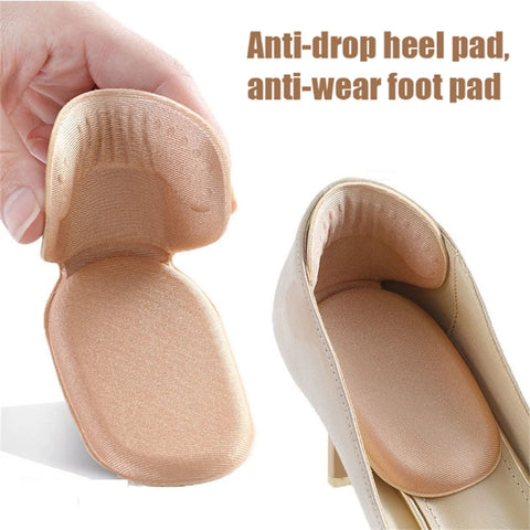 2pcs Adjustable Heel Insoles Pads for Sports Shoes, Antiwear Foot Inserts, Heel Protector Stickers