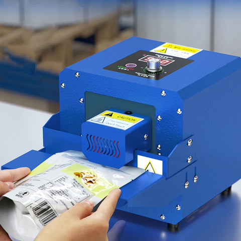 Auto Sealing Machine Desktop Bag Sealer 80-180°C Heat Control Speed Roller