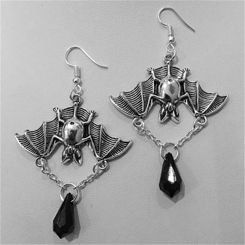 Gothic Vampire Bat Earrings for Women & Men Punk Rock Hip Hop Jewelry for Party & Festival