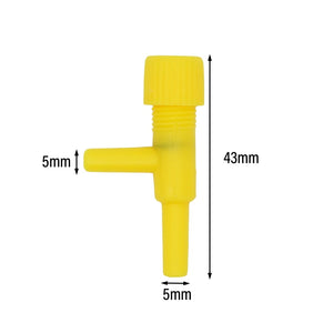 10-Piece Adjustable Aquarium Air Valves for 4mm Tube - Oxygen Pump Divider for Fish Tank