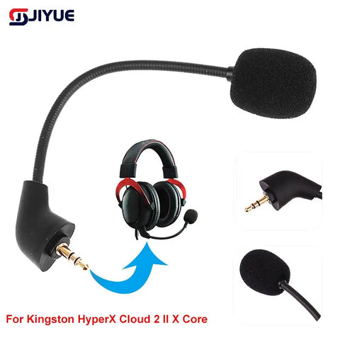 3.5mm Replacement Mic for HyperX Cloud 2 X Core Pro Silver CloudX Gaming Headsets