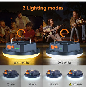 10,000mAh Rechargeable LED Tent Lantern Portable Emergency Camping Bulb Flashlight for Outdoor and Home
