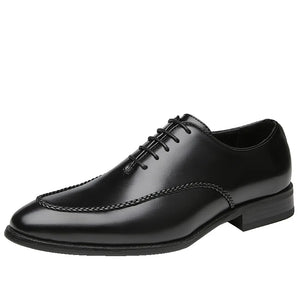 Men's 2025 Leather Dress Shoes, Breathable Classic Formal Oxfords for Office & Weddings