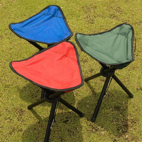 Compact Outdoor Folding Stool for Camping, Fishing, Multipurpose Triangular Chair, Portable Travel Seat, Lightweight Foldable Bench