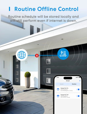 HomeKit Smart WiFi Garage Door Opener with Remote Control & Sensors, Compatible with Alexa, Google Assistant, SmartThings