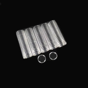 100-Pack Adjustable Coin Holders 16-46mm, Coin Storage Organizer Set