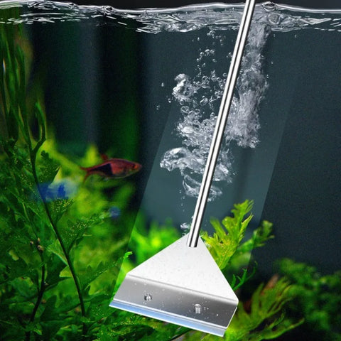 Aquarium Algae Scraper & Sand Cleaner 2-in-1 Tool