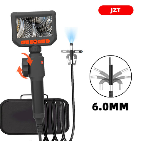 4.3" HD Borescope Camera 1080p, 8mm Lens, LED Light, for Car Repair, Plumbing Inspection