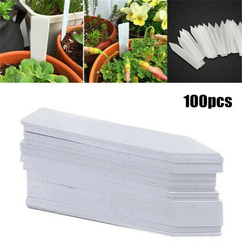 100 Reusable Garden Plant Labels & Tags - Durable Plant Markers Set for Easy Identification