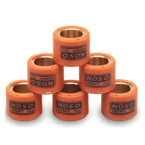 18x14mm 8-18g Variator Rollers Set for Gy6 150cc 125cc 4-Stroke Scooter Go Kart