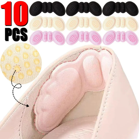 Heel Insoles 2/8pcs - Shoe Inserts for Pain Relief, Anti-Wear Cushion Pads, Adhesive Back, Sports & High Heel Shoes