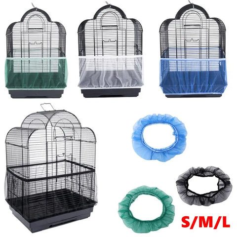 Bird Cage Dustproof Mesh Cover 250x66cm - Parrot Aviary Netting in S M L