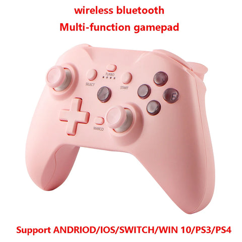 Bluetooth Wireless Gamepad for Android/iOS/PC/PS3/PS4, 6-Axis Gyro, Turbo Function, Dual Motor Vibration Controller