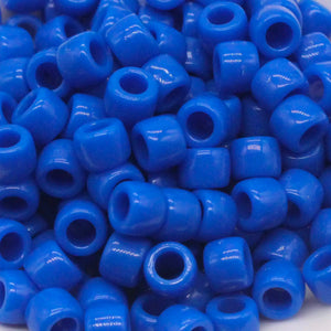 100pcs 6x9mm Colorful Pony Beads for DIY Bracelets, Necklaces, Crafts, Hair Jewelry Making
