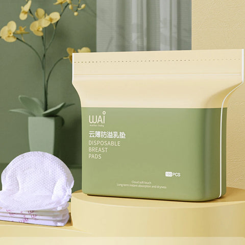 100pcs Disposable Nursing Pads Breathable Slim Super Absorbent Cotton Breastfeeding Pads