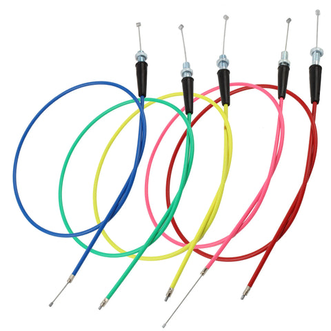 Dirt Bike Throttle Cable 1000mm 5 Colors for Honda, Kawasaki, KTM, Yamaha, Suzuki