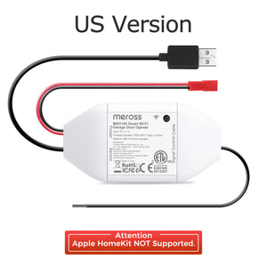 HomeKit Smart WiFi Garage Door Opener with Remote Control & Sensors, Compatible with Alexa, Google Assistant, SmartThings