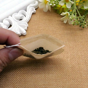 100 Eco-Friendly Biodegradable Drawstring Tea Bags 6x7cm for Loose Leaf & Herbal Filters