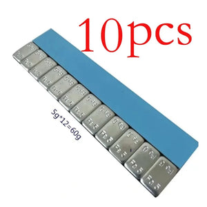 0.6kg Tire Balancing Blocks 5g/10g, Auto Steel Rim Hub Adhesive Weights