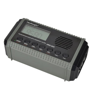 10,000mAh Solar Hand Crank Radio FM/AM/SW/WX with USB Charging, LED Flashlight, Reading Lamp, Power Bank Emergency Charger