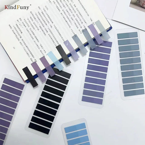 200pcs Transparent Sticky Notes Tabs Self-Adhesive Clear Page Markers for Annotation Stationery