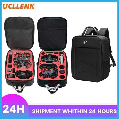 DJI Avata/Avata 2 Drone Backpack – Large Capacity Travel Case for Flight Glasses & Accessories