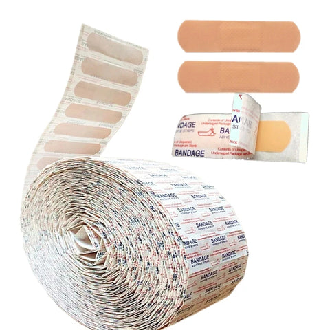 50pcs Waterproof Breathable Adhesive Bandages First Aid Strips 72x19mm Wound Plaster Dressing Patches