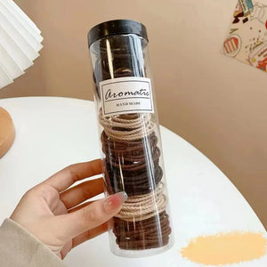 100 pcs Seamless Elastic Hair Ties Non-Slip Hair Rings Ropes for All Hair Types