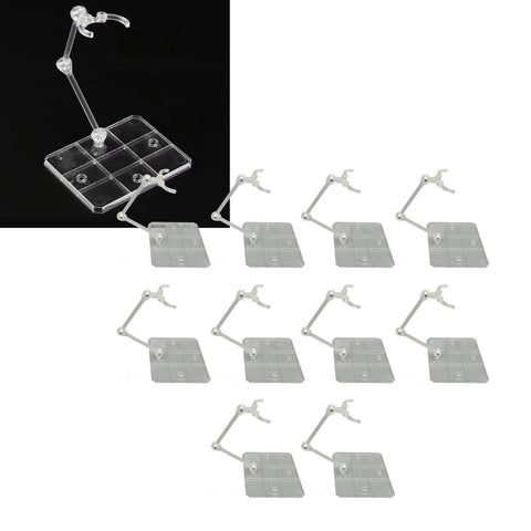 10-Pack Clear Acrylic Display Stands for Collectibles, Models & Figurines