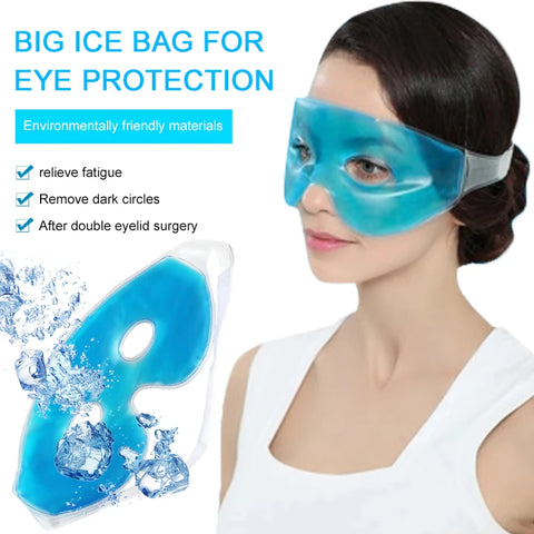 Cooling Gel Eye Mask for Dark Circles & Puffiness Relief - Sleep Aid Therapy