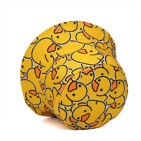 Cute Duckling Print Fisherman Hat, Unisex Beach & Travel Bucket Hat, Lightweight Outdoor Sun Cap
