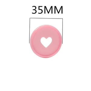 100pcs 35mm Love Binding Rings Loose-leaf Notebook Mushroom Disc Notepad Buckle