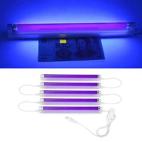 8W UV Black Light T5 Tube Bulb 110/220V UV-A 365nm Nail Dryer Money Detector Decor