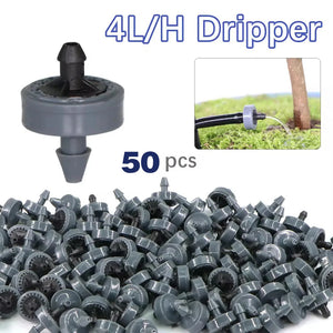100-Piece Drip Irrigation Kit for Gardens - Efficient Plant Watering System