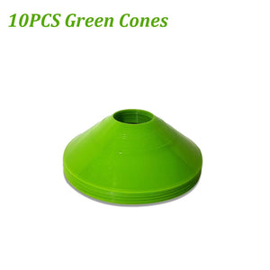 10 Pack Agility Training Cones with Carry Bag for Soccer, Football, Basketball Drills