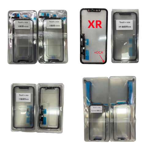 5-Pack No-Weld Touch Screen Glass & OCA Glue for iPhone X-XR 11-14 Pro Max Digitizer Repair