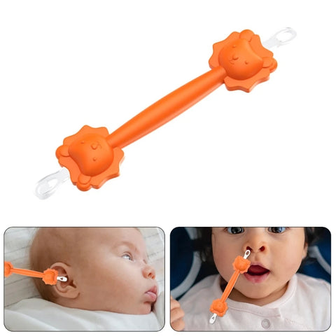 Dual-Use Baby Nose & Ear Cleaner Stick, Soft Tip Safe Booger Remover Tool for Infants