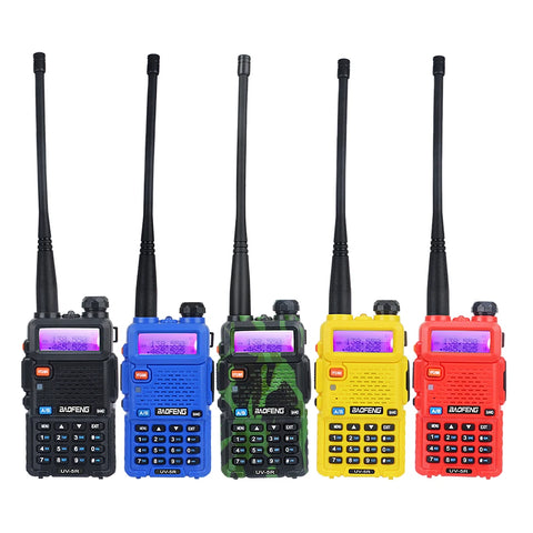 Dual Band VHF/UHF Walkie Talkie 136-174MHz 400-520MHz 128CH 5W FM Two-Way Radio + Headset