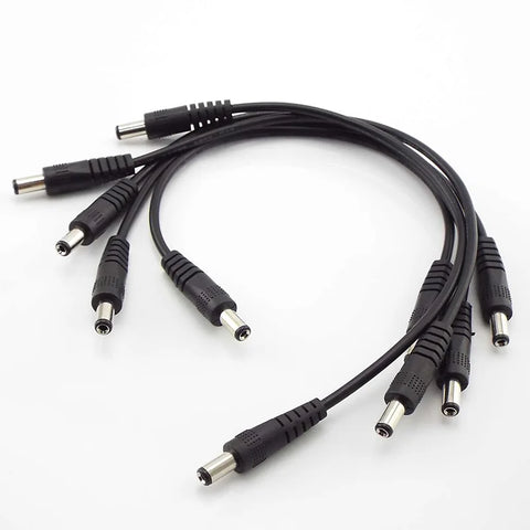 DC Power Extension Cable 5.5x2.1mm Male to Male CCTV Adapter 12V Connector 0.25m/0.5m/1m