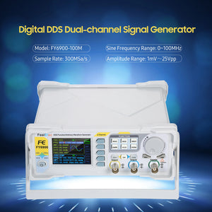 100MHz Dual-Channel DDS Function Arbitrary Waveform Generator Pulse Signal Source Fy6900