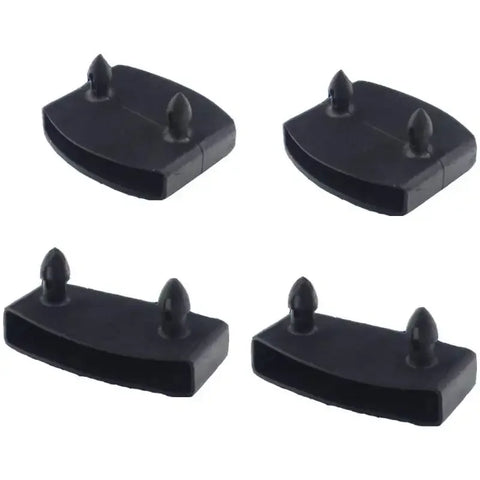 20pcs Bed Slat Holders 55x9mm Kit Black End Caps Plastic Connectors Furniture Accessories