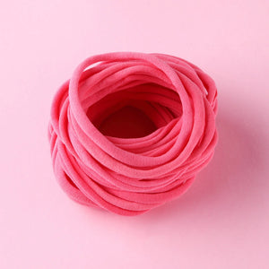 10-Pack Traceless Nylon Stretch Headbands for Newborns & Kids - Elastic Baby Hair Accessories