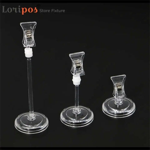 Clear Plastic Sign Holder for Retail: Label Display & Price Tag Clip