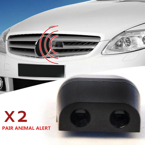 2pcs Car Deer Whistles Animal Collision Avoidance Grille Mount Safety Alarm