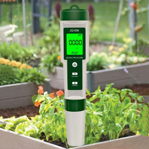 10 in 1 Water Quality Tester: pH/EC/TDS/ORP/Temp/Salt/Resistivity for Aquariums & Pools