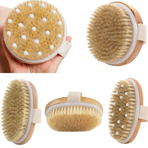 Exfoliating Body Scrub Brush for Wet/Dry Skin Care