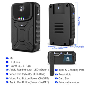 1080p Mini Digital Camera 140° Wide Angle Video Dash Cam DV DVR Recorder Car Biking Patrol Sport Meeting