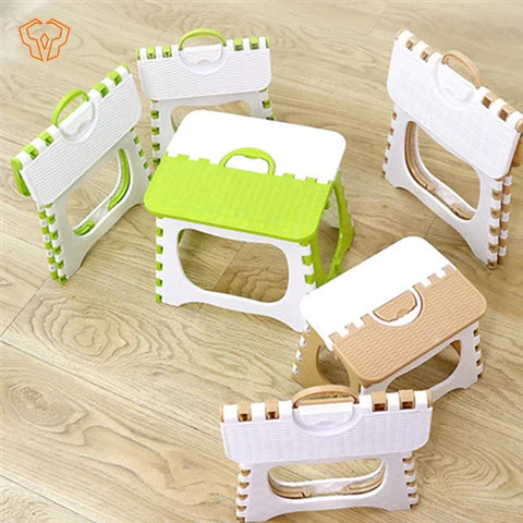 Foldable Portable Stool Adjustable Stretchable Outdoor Travel Fishing Chair Plastic Bathroom Kitchen Household