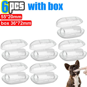 10-Pack Pet Finger Toothbrush - Silicone Dental Care for Dogs & Cats - Tartar Removal, Breath Freshener
