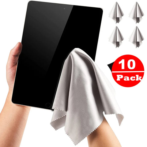10Pcs Computer Cleaning Cloth Microfiber Camera Lens Glasses Cleaner TV Laptop Pad Tablet Phone Electronics Screen Wipes 14cm